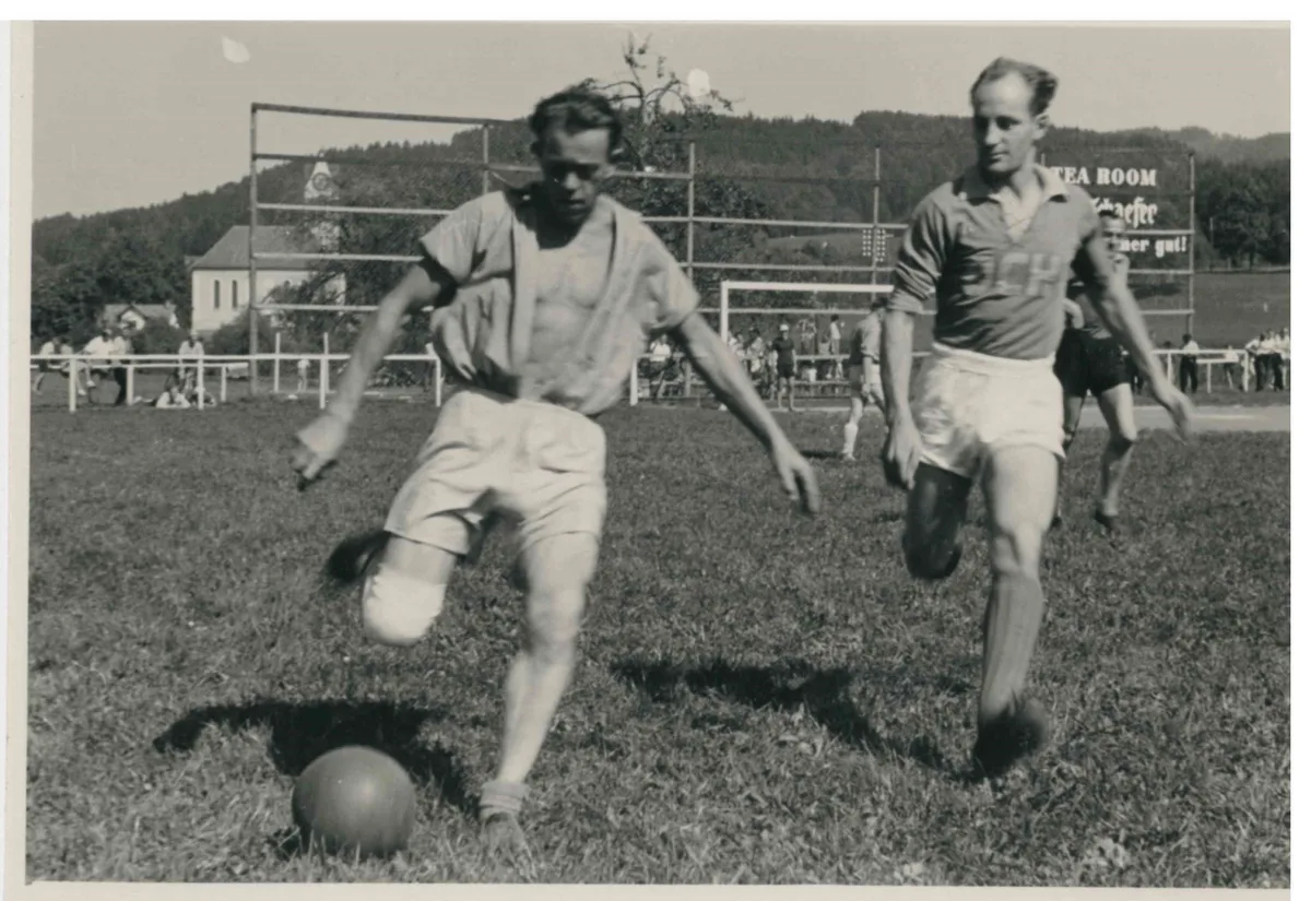Archivaufnahme von einem Spiel des FC Hinwil (undatiert).